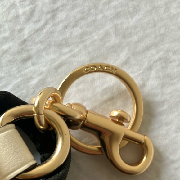 Coach: Brown & Cream Mini Backpack Bag Charm/Keychain - Picture 3 of 16